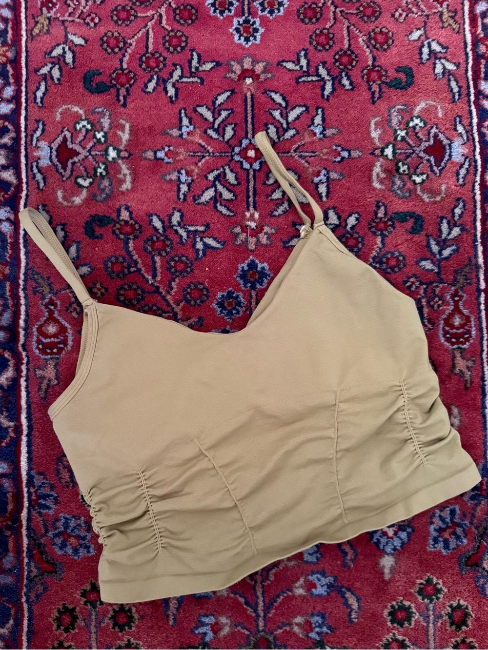 Free People Good Karma Ruched Tank - NWOT